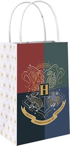Harry Potter Hogwarts United Wizard Kids Birthday Party Favor Paper Kraft Bags - Picture 1 of 1