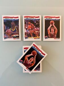 1991-92 Hoops USA Basketball Team (Jordan, Krzyzewski, Bird) Lot of (32) NM/MT