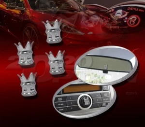 4X 3D CROWN INTERIOR EXTERIOR EMBLEM FOR 300 CHALLENGER CHARGER RAM 1500 DART - Picture 1 of 1