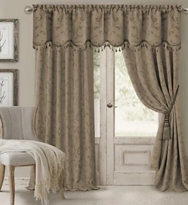 Elrene Mia 84-Inch Room-Darkening Rod Pocket /Back Tab Window Curtain 1-Panel - Picture 1 of 3
