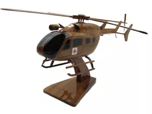 Eurocopter UH-72 Lakota Ejército Dustoff Medevac Madera Helicóptero Modelo Nuevo - Imagen 1 de 6