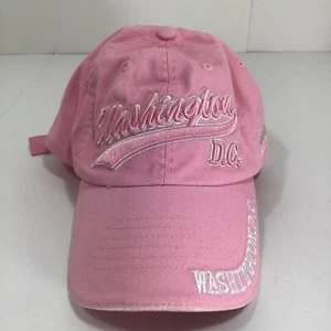 Washington DC Pink Canvas Adjustable Baseball Hat Cap Embroidered - Picture 1 of 10
