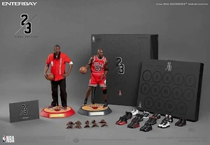 Enterbay NBA Michael Air Jordan 4 Nike Shoes FINAL 1:6 Real Masterpiece 2 figure - Picture 1 of 20