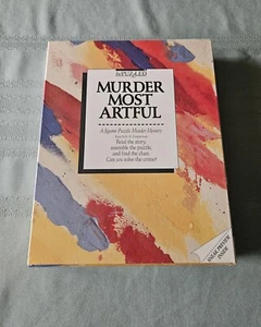BePuzzled Murder Most Artful Jigsaw Puzzle Mystery Story 500 Pc NOS 1987 - Picture 1 of 6
