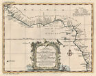 Antique Map 'A Chart of the Western Coast of Africa' Barbot-Smith-Marchaise 1750