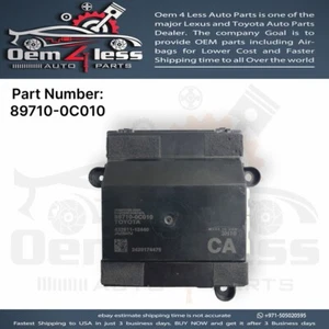 TOYOTA TUNDRA FRONT SEAT POSITION CONTROL COMPUTER 89710-0C010 OEM 22 23 24 - Picture 1 of 3