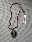 Lucky Brand Peace Sign Necklace with Stones NWT