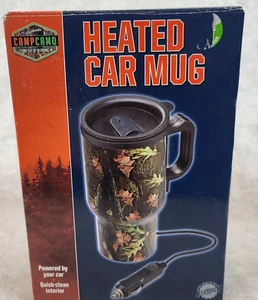 12V Car Heating Cup Electric Water Heater Travel Coffee Mug 13 Ounce - Picture 1 of 6