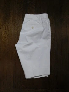 GAP Para Mujer Blanco Algodón Elastizado 4 Bolsillos Frente Plano Caminar Corto Talla 4 - Imagen 1 de 5