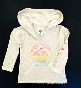 Billabong Girls L/S Light Heather Grey 'CALI LOVE' Hi-Lo Sweatshirt - Picture 1 of 3