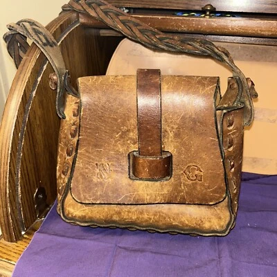 Cartera de cuero vintage Tooled  Foto 1 de 4