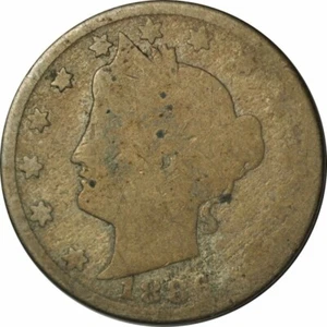 1886 Liberty Nickel- Well Circulated Key Date Collector Coin -ee218htut - Picture 1 of 2