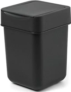 Mini Trash Can, Countertop, 2 Liter/ 0.5 Gallon,Black - Picture 1 of 9