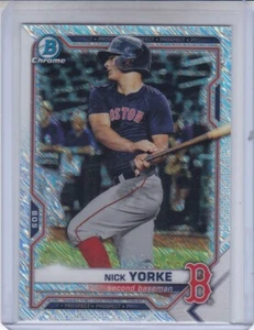 NICK YORKE 2021 BOWMAN CHROME SHIMMER REFRACTOR #BCP-243 BOSTON RED SOX - Foto 1 di 1