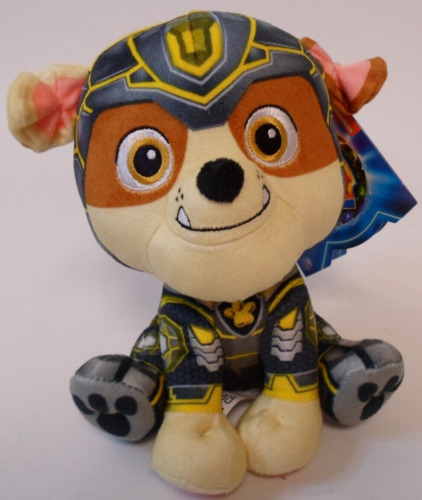 PAW Patrol: The Mighty Movie Rubble Ruben 7-Inch Plush Toy for Kids Ages 3+