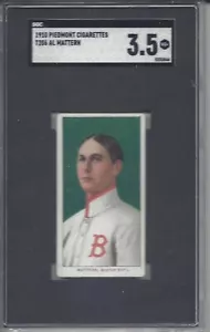 1909 T206 carta da baseball Al Mattern Boston Rustlers Braves grado SGC 3,5 Piemonte - Foto 1 di 2