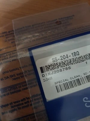 Virola trasera Swagelok SS-204-1BQ plateada 1/8" SC11 limpia Foto 1 de 2