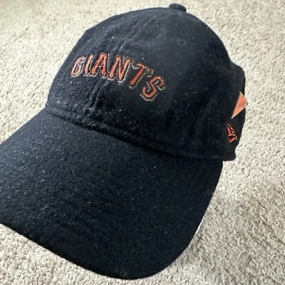 Gorra Sf Giants Hombres Correa de Cuero Negra New Era 9Twenty Mlb Béisbol Lana Y2k Foto 1 de 4