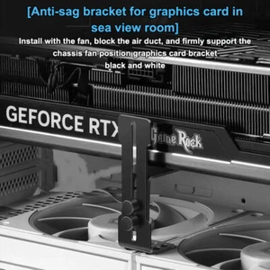 Computer Graphics Card Holder Chassis Fan Fixed Metal Bracket 6-96mm GPU Hol _xa - Afbeelding 1 van 14