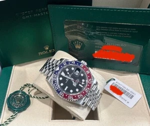 2023 Excellent Condi Rolex GMT Pepsi GMT-MASTER II Complete Set Watch 126710BLRO - Picture 1 of 1