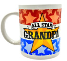 All Star Grandpa Mug Red White Blue Orange Coffee Tea Cup  10 oz