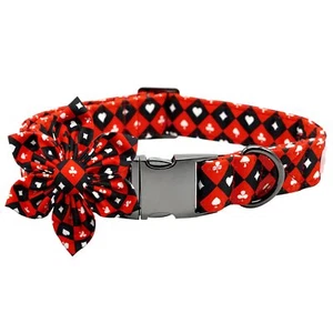 Dog Collar with Flower Adjustable Cute Bow Collar for Large Female Dogs - Picture 1 of 7