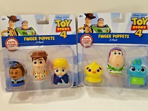 Menge 2 Disney Pixar Toy Story 4 Fingerpuppen Woody Buzz Bunny Bo Peep - Bild 1 von 3