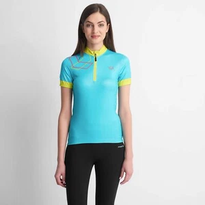 Quality Intelligence Ladies Jersey T-shirt, cyclisme, bleu Curaçao, L - Foto 1 di 4