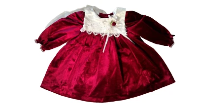 VINTAGE 1990'S GOOD LAD INFANT GIRLS HOLIDAY DRESS - SIZE 6-9 MONTHS - Image 1 of 4