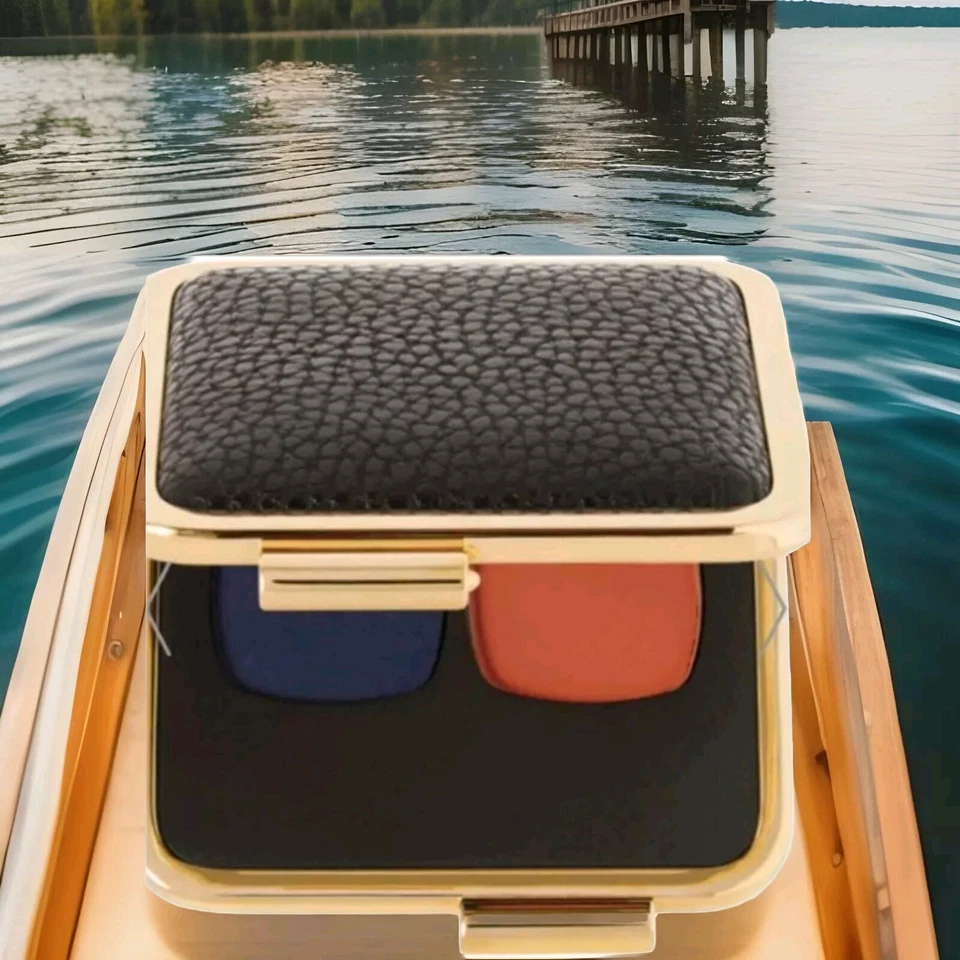 VICTORIA BECKHAM * ESTEE LAUDER EYE MATTE DUO 03 SAPHIRE/ORANGE VIF NEW BOXED 📦 - Image 1 of 4