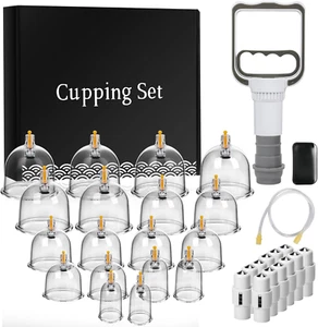Cupping Massage Therapy Set for Back Pain Relief - Magnetic Muscle Cupping Tool - Picture 1 of 9