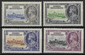 Juego Straits 1935 Silver Jubilee SG256-259 Mint Cat£18 - Imagen 1 de 2