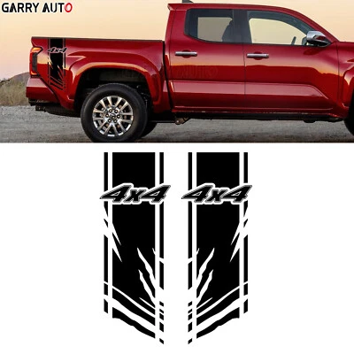Black 4X4 Vertical stripes Decal Vinyl Sticker For Ford F-150 F-250 Super Duty - Image 1 of 4