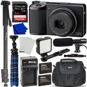 Ricoh GR III HDF Digital Camera 01272 - 12PC Accessory Bundle - Picture 1 of 5