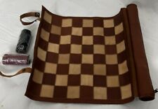 Leather Portable Checker Set Marlboro