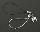 Letter M Crystals Cell Phone Charm For Mobile Phone New