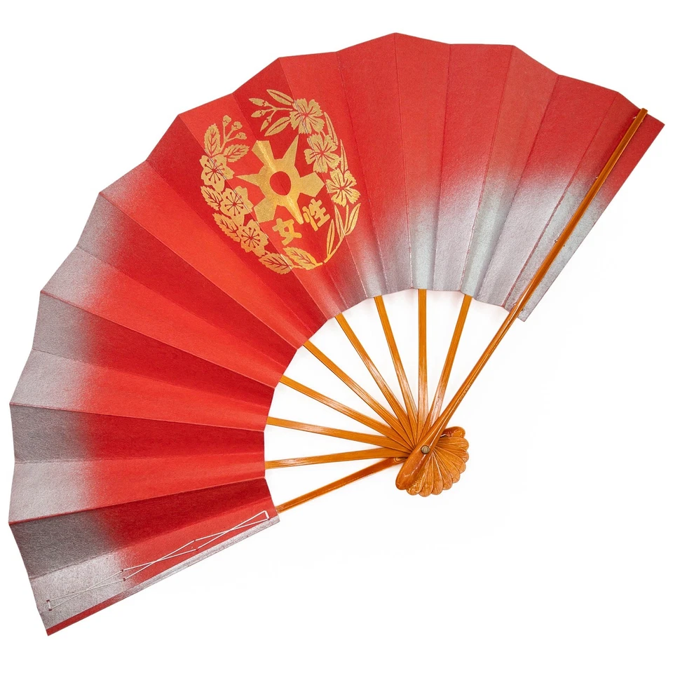 Ventilador de baile plegable japonés Maiogi de colección sin usar en caja de almacenamiento original Foto 1 de 4