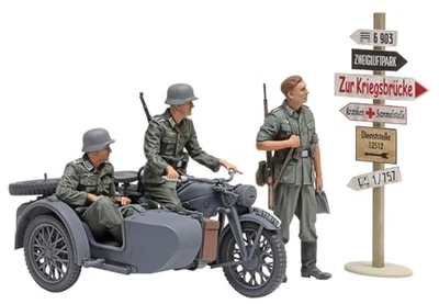 TAMIYA 1/35 Military Miniature Series n.384 German Side Car KS600 Plastic Model - Immagine 1 di 4