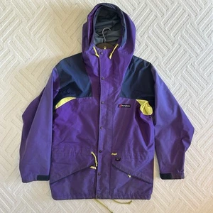 Vintage Berghaus Jacke Herren Small Extreme Alpine Regen Mantel Lila Gore-Tex Kapuze - Bild 1 von 10