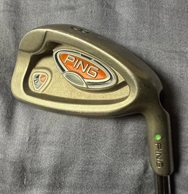 Used Right Handed Ping i 10 Green Dot 8 Iron-Ping AWT Stiff Flex Shaft-Ping Grip - Image 1 of 4