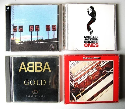 4 CD-Albums POP Musik: The Beatles, ABBA, Michael Jackson + CD-R Depeche Mode - Bild 1 von 4