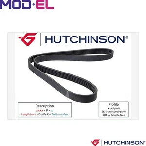 VRIBBED BELT 890 K 5 FOR BMW 7/E38 VOLVO V40/Cross/Country/Hatchback S40/II 2.0L - Picture 1 of 6