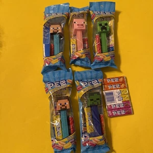 PEZ 5er Set MINECRAFT Film PEZ Spender Neu Limited Edition Plus Extra Pez! - Bild 1 von 3