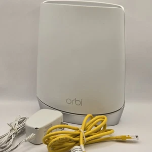 Orbi RBR750 Wifi Router Whole Home AX4200 Tri-Band Mesh + Power Cord + Cable - Picture 1 of 7