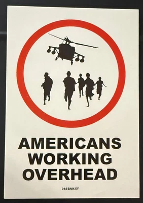 班克斯贴纸美国工作头顶战俘 018/BNK/5 年 — 第 1/2 张图片