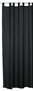 RIDEAU cortina térmica cortina prefabricada lazo opaco 140x260 cm negro NUEVO - Imagen 1 de 1
