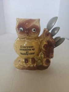 Vintage Souvenir Measuring Spoon Holder Owl Twitty City Conway Twitty - Picture 1 of 6
