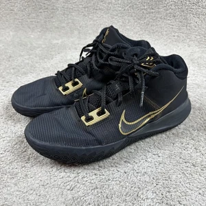 Nike Kyrie Flytrap 4 Shoes Mens Size 9.5 Black Gold Basketball Court CT1972-005 - Picture 1 of 15