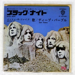 DEEP PURPLE BLACK NIGHT WARNERP1014W Japan VINYL 7 - Picture 1 of 1