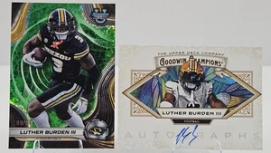Luther Burden III 2025 UD Goodwin Champions Horizontal RC Auto + Green /99 🔥 - Picture 1 of 11
